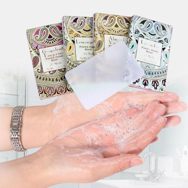 outdoor travel soap paper washing hand bath clean scented slice sheets 25pcs/box disposable boxe soap portable mini paper soap
outdoor travel soap paper washing hand bath clean scented slice sheets 25pcs/box disposable boxe soap portable mini paper soap
