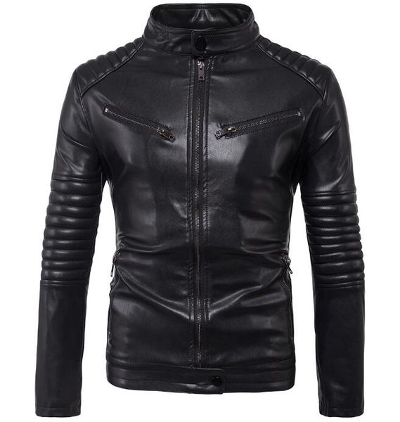 m-5xl 2019 spring and autumn men's new fashion jacke personalized stand collar large size casual pu motorcycle jacket, Black
m-5xl 2019 spring and autumn men's new fashion jacke personalized stand collar large size casual pu motorcycle jacket, Black