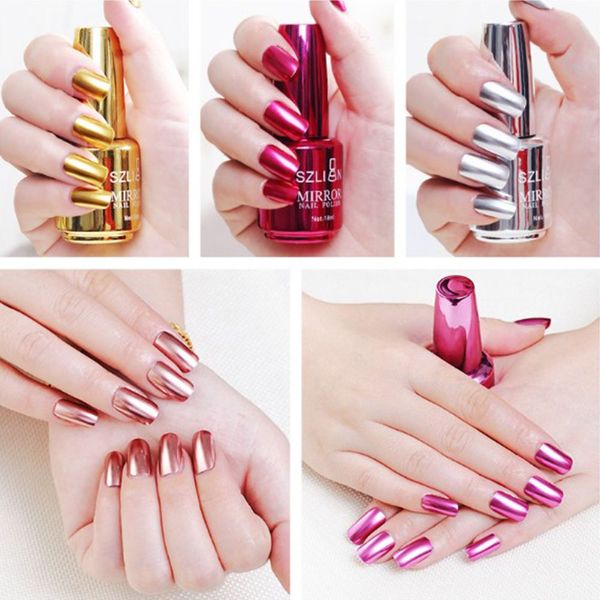 fashion mirror nail polish silver transparent purple rose gold silver color shining nail art varnish for nails manicure lacquer
fashion mirror nail polish silver transparent purple rose gold silver color shining nail art varnish for nails manicure lacquer