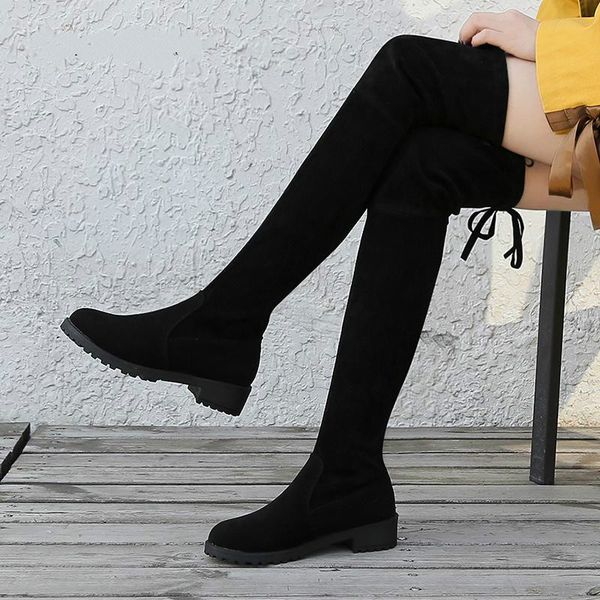 2019 new size 35-41 winter over the knee long boots women stretch fabric thigh high woman shoes knee high boots, Black
2019 new size 35-41 winter over the knee long boots women stretch fabric thigh high woman shoes knee high boots, Black