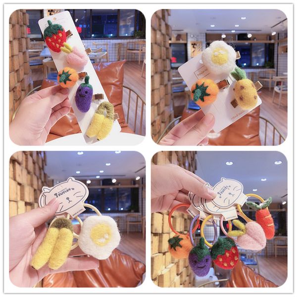 korean cute colorful cartoon three-dimensional felt fruit rubber band hairpins fashion sweet girl children's hair accessories, Slivery;white
korean cute colorful cartoon three-dimensional felt fruit rubber band hairpins fashion sweet girl children's hair accessories, Slivery;white