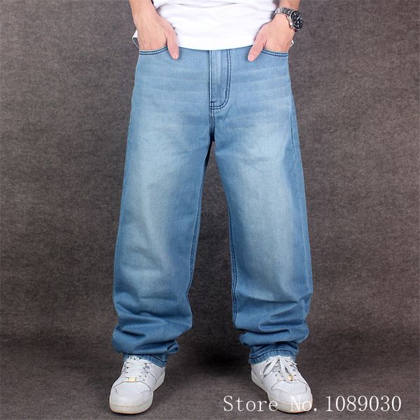 2017 men hip hop jeans skateboard men baggy jeans denim pure color pants fashion casual loose rap street wear size 46, Blue
2017 men hip hop jeans skateboard men baggy jeans denim pure color pants fashion casual loose rap street wear size 46, Blue