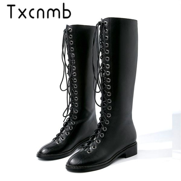 txcnmb brand classic design women knee high boots high heels buckles motorcycle boots genuine leather long shoes woman, Black
txcnmb brand classic design women knee high boots high heels buckles motorcycle boots genuine leather long shoes woman, Black