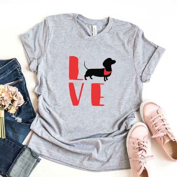 love dogs graphic t shirts women cotton dachshund print short sleeve t-shirt kawaii clothes animal lover tee drop shipping, White
love dogs graphic t shirts women cotton dachshund print short sleeve t-shirt kawaii clothes animal lover tee drop shipping, White