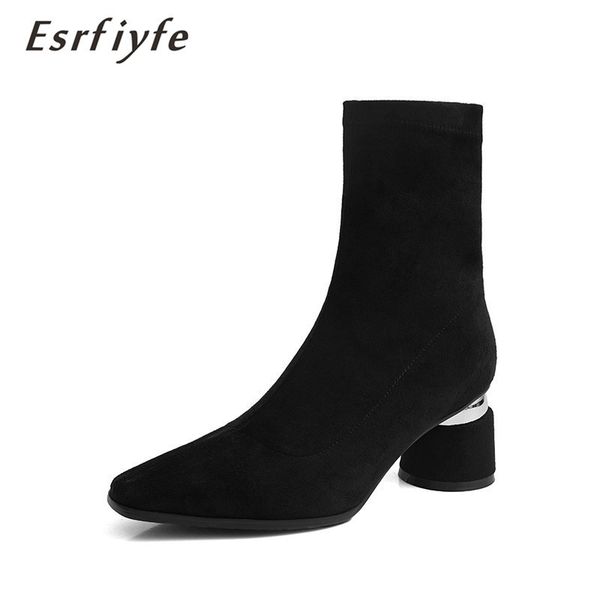 esrfiyfe 2020 new autumn and winter women's comfortable shallow mouth square toe boots women's slip on simple sweet ankle boots, Black
esrfiyfe 2020 new autumn and winter women's comfortable shallow mouth square toe boots women's slip on simple sweet ankle boots, Black