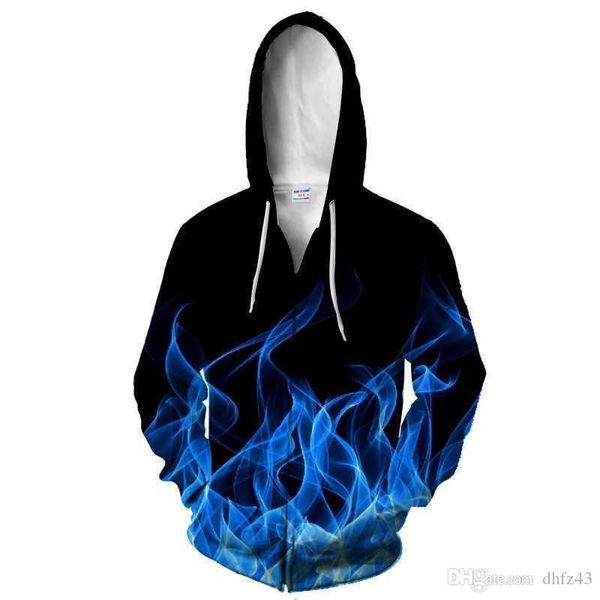 2020 new blue flame 3d zip hoodie men zipper velvet hooded sweatshirt print tracksuit pullover male hoody autumn streatwear, Black
2020 new blue flame 3d zip hoodie men zipper velvet hooded sweatshirt print tracksuit pullover male hoody autumn streatwear, Black