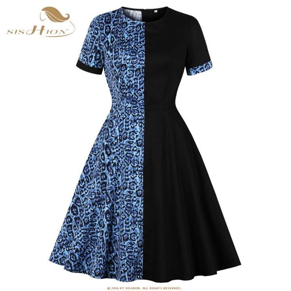 sishion patchwork printed leopard dress vd1423 short sleeve cotton retro vintage dress women black summer clothes for women, Black;gray
sishion patchwork printed leopard dress vd1423 short sleeve cotton retro vintage dress women black summer clothes for women, Black;gray