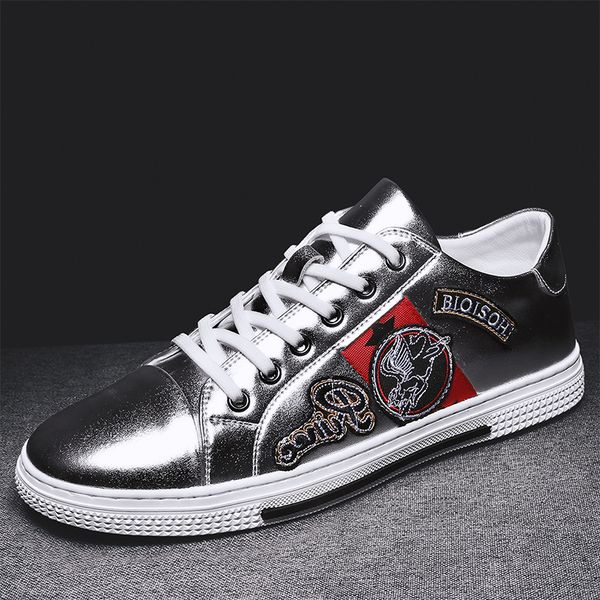 spring 2020 man leather sneakers silver shoes for men lace-up casual shoes men low mens designer flats sneakers man, Black
spring 2020 man leather sneakers silver shoes for men lace-up casual shoes men low mens designer flats sneakers man, Black