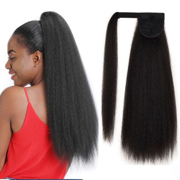 kinky curly yaki puffy ponytail with clip in hair extension women hairpiece wrap around horsetail brazilian hairstyle 55cm,22, Black
kinky curly yaki puffy ponytail with clip in hair extension women hairpiece wrap around horsetail brazilian hairstyle 55cm,22, Black