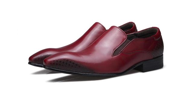 dress shoes pointed toe breathable high-classics genuine leather solid formal wedding men's slip on men, Black
dress shoes pointed toe breathable high-classics genuine leather solid formal wedding men's slip on men, Black