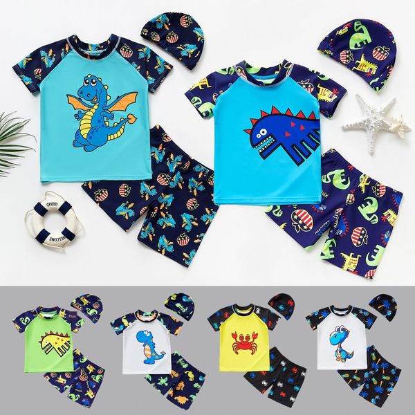 children's boys and girls split swim swimsuit cap cartoon dinosaur cap swimming trunks swimming suit three-piece set, White;black
children's boys and girls split swim swimsuit cap cartoon dinosaur cap swimming trunks swimming suit three-piece set, White;black
