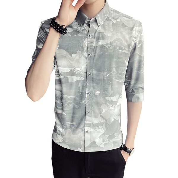 new 2020 printed shirt men dress shirt fashion half sleeve lapel business korean version man casual regular, White;black
new 2020 printed shirt men dress shirt fashion half sleeve lapel business korean version man casual regular, White;black