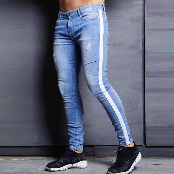 men's skinny jeans stretch jeans blue ripped skinny male slim fit dropshipping supply tape design
men's skinny jeans stretch jeans blue ripped skinny male slim fit dropshipping supply tape design