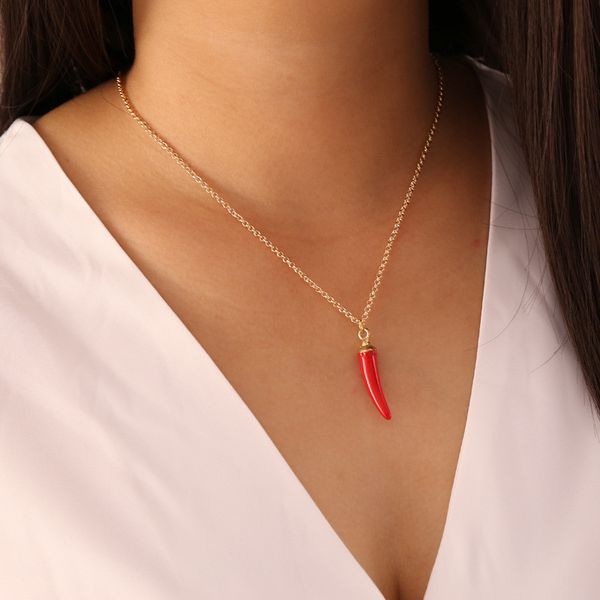 bacolod long chain gold color cute pendant necklaces for girls simple party birthday jewelry heart lip red chili women necklace, Silver
bacolod long chain gold color cute pendant necklaces for girls simple party birthday jewelry heart lip red chili women necklace, Silver