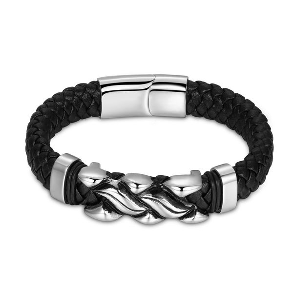 bracelet titanium steel men's leather jewelry magnetic buckle design woven fashion flame simple and elegant wrist strap delicate, Golden;silver
bracelet titanium steel men's leather jewelry magnetic buckle design woven fashion flame simple and elegant wrist strap delicate, Golden;silver