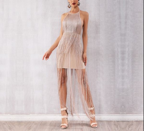 bandage tassel dress 4 colors elegant halter summer backless fashion evneing party dresses bodycon, Black;gray
bandage tassel dress 4 colors elegant halter summer backless fashion evneing party dresses bodycon, Black;gray