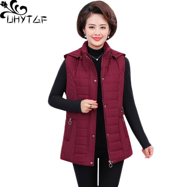 uhytgf winter vest waistcoat women fashion mom casual warm short cotton vest sleevelesshooded windproof plus size jacket 860, Black;white
uhytgf winter vest waistcoat women fashion mom casual warm short cotton vest sleevelesshooded windproof plus size jacket 860, Black;white