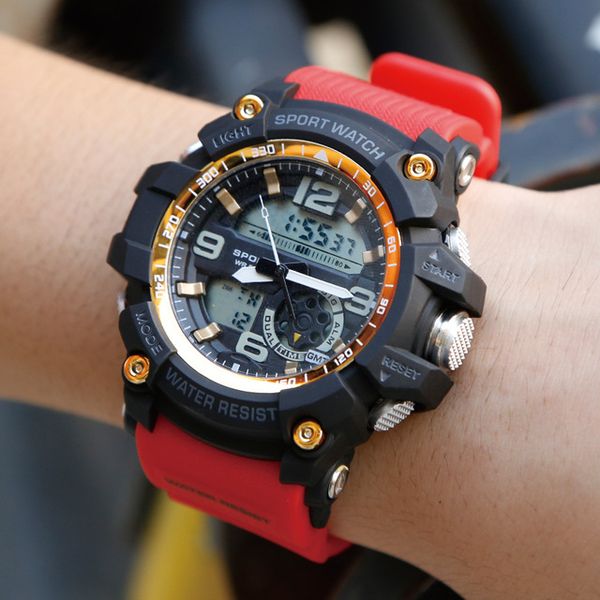 wholesale men's sport watches digital outdoor waterproof watch 2019 military shock male clock relogios fashion style watch led sport wa, Slivery;brown
wholesale men's sport watches digital outdoor waterproof watch 2019 military shock male clock relogios fashion style watch led sport wa, Slivery;brown