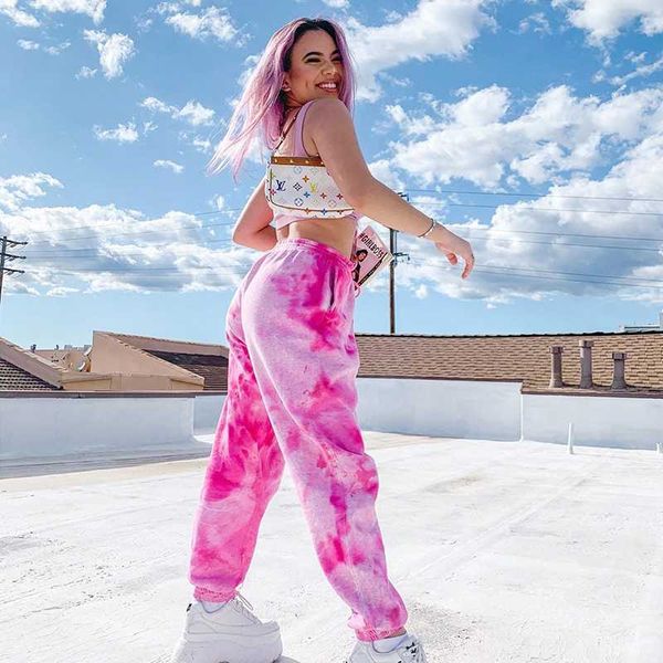 women's pants & capris high waist tie dye print cargo autumn women streetwear sporty casual loose trousers joggers hip hop wear, Black;white
women's pants & capris high waist tie dye print cargo autumn women streetwear sporty casual loose trousers joggers hip hop wear, Black;white