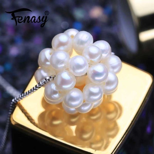 fenasy natural freshwater pearl pendant necklace for women 925 sterling silver many pearls ball pendant with chain fine jewelry
fenasy natural freshwater pearl pendant necklace for women 925 sterling silver many pearls ball pendant with chain fine jewelry
