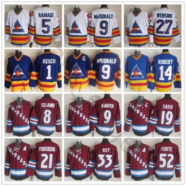 colorado avalanche winter classic jersey #9 lanny mcdonald 1 chico resch 27 john wensink 14 rene robert 5 rob ramage men ice hockey jerseys, Black;red
colorado avalanche winter classic jersey #9 lanny mcdonald 1 chico resch 27 john wensink 14 rene robert 5 rob ramage men ice hockey jerseys, Black;red