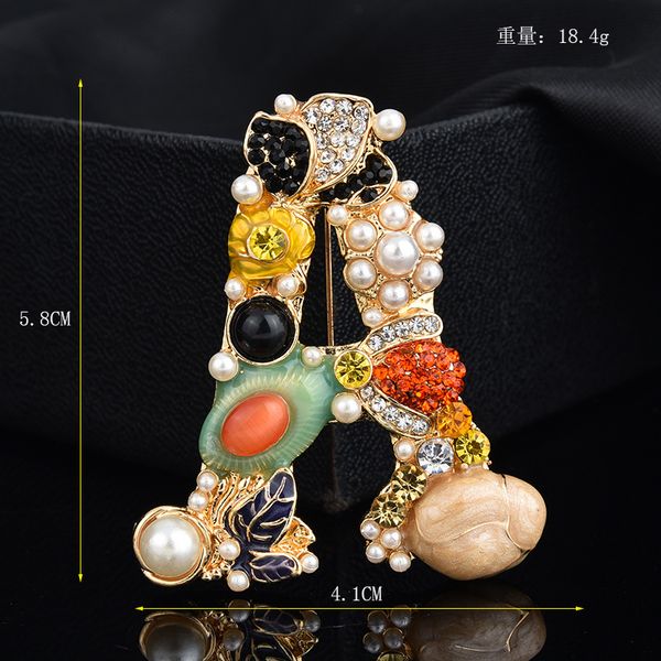 wholesale- sell brooch korean version fashion popcorn letter corsage dress accessories pin exquisite gift, Gray
wholesale- sell brooch korean version fashion popcorn letter corsage dress accessories pin exquisite gift, Gray