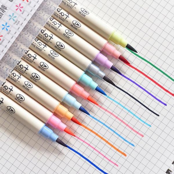 10pcs colorful watercolor soft brush pen anime drawing pen set calligraphy painting art marker pens school artist supplies
10pcs colorful watercolor soft brush pen anime drawing pen set calligraphy painting art marker pens school artist supplies