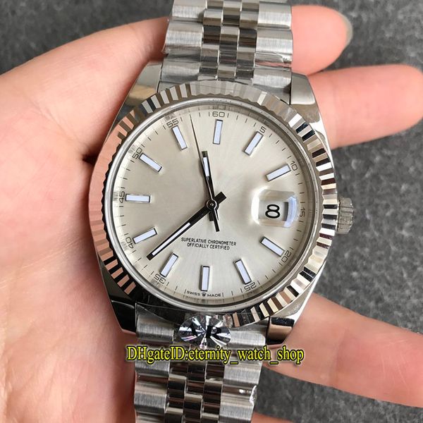 v3 upgrade version arf 904l steel fluted bezel datejust 41mm 126334 eta 2824 automatic mens watch silver dial jubilee bracelet sport watches, Slivery;brown
v3 upgrade version arf 904l steel fluted bezel datejust 41mm 126334 eta 2824 automatic mens watch silver dial jubilee bracelet sport watches, Slivery;brown