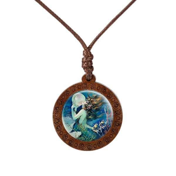 new design, mermaid fairy pendant, real wood necklace, glass dome cabochon, art glass necklace, sweater chain necklace, Silver
new design, mermaid fairy pendant, real wood necklace, glass dome cabochon, art glass necklace, sweater chain necklace, Silver
