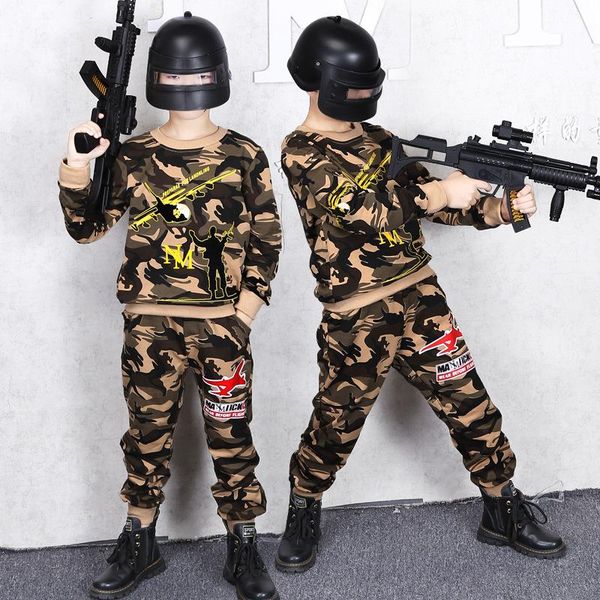 children's clothing boy sweater sweat pants spring and autumn models new jacket casual sports shirt trousers baby camouflage clothing 2, White
children's clothing boy sweater sweat pants spring and autumn models new jacket casual sports shirt trousers baby camouflage clothing 2, White