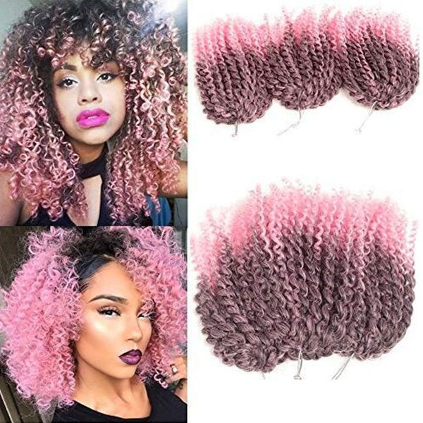 crochet marlybob synthtic hair braids ombre brown hair high tmeperature fiber crochet hair extension for pretty women(8inch 1b/pink, Black
crochet marlybob synthtic hair braids ombre brown hair high tmeperature fiber crochet hair extension for pretty women(8inch 1b/pink, Black