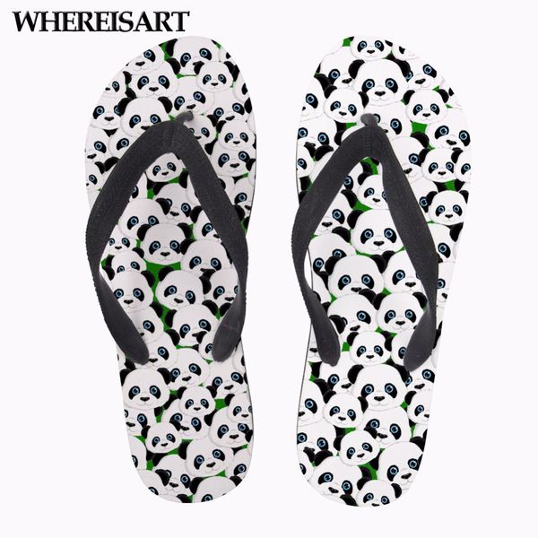 whereisart cute animal panda pattern summer women's flip flops women slip-on house flipflops slippers woman beach casual shoes, Black
whereisart cute animal panda pattern summer women's flip flops women slip-on house flipflops slippers woman beach casual shoes, Black