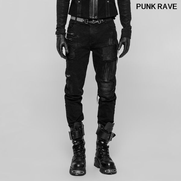 men's pants rock personality hole beggar streetwear casual long trousers punk cool men decadent black rave wk-339xcm
men's pants rock personality hole beggar streetwear casual long trousers punk cool men decadent black rave wk-339xcm