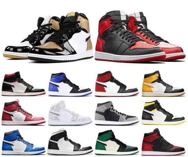 1s jumpman mens basketball shoes high first class flight obsidian unc satin black toe bred multi color 1 designer sneakers
1s jumpman mens basketball shoes high first class flight obsidian unc satin black toe bred multi color 1 designer sneakers