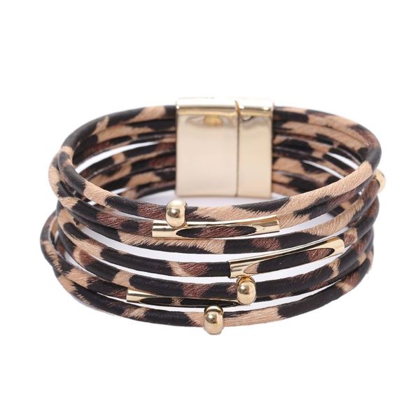 fashion leopard leather memory wire bracelet multilayer wrap wide women bracelet jewerly, Golden;silver
fashion leopard leather memory wire bracelet multilayer wrap wide women bracelet jewerly, Golden;silver