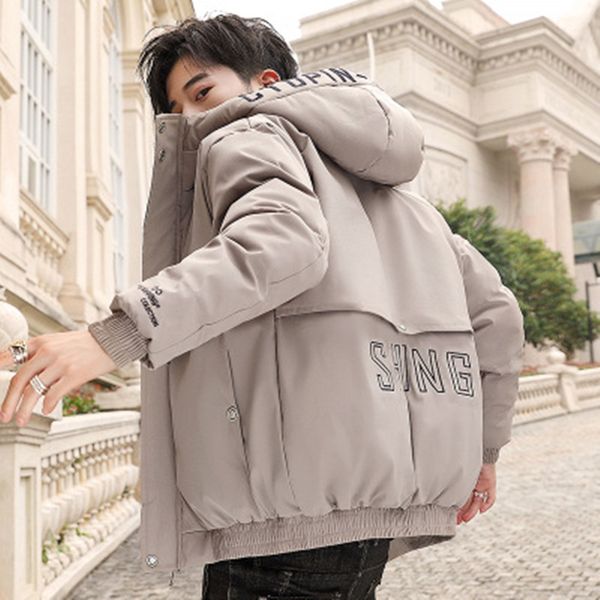 cotton men's winter jacket 2019 new korean version of the trend thick cotton jacket winter tide brand casual down, Black
cotton men's winter jacket 2019 new korean version of the trend thick cotton jacket winter tide brand casual down, Black
