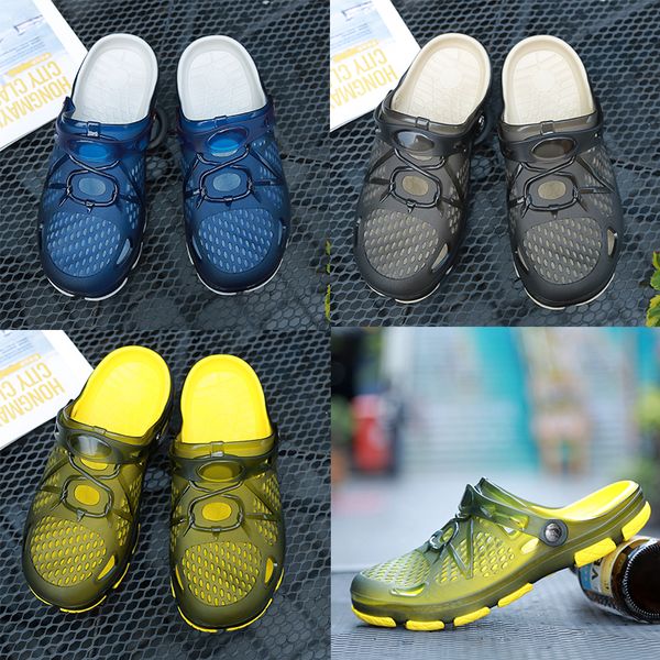 designer jelly slippers hole walk slippers casual beach sandals for men flip flops outdoor wading shoes bird's nest slippers quality, Black
designer jelly slippers hole walk slippers casual beach sandals for men flip flops outdoor wading shoes bird's nest slippers quality, Black