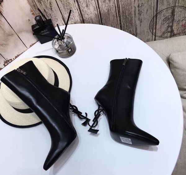 designeross50 high heels letter heel real leather ankle boots women shoes martin boots new autumn winter long boots, Black
designeross50 high heels letter heel real leather ankle boots women shoes martin boots new autumn winter long boots, Black