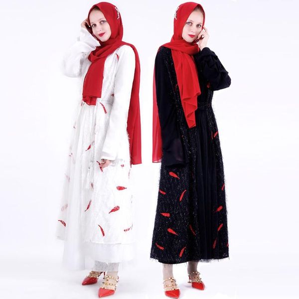 turkey muslim open abaya women feathers knit outwear islamic arabic cardigan jubah hijab robe jilbab abayas without bottom dress, Red
turkey muslim open abaya women feathers knit outwear islamic arabic cardigan jubah hijab robe jilbab abayas without bottom dress, Red