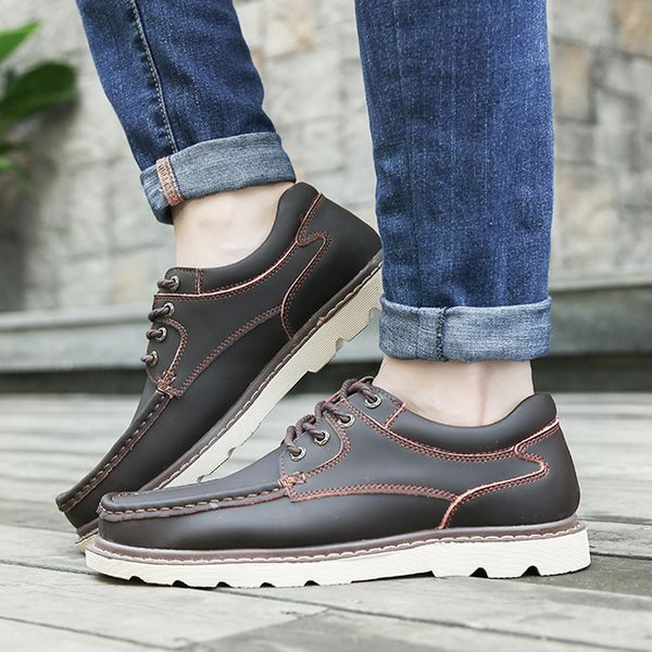 brand men casual leather shoes for spring autumn big size 38-47 designer male lace-up oxfords black brown coffee
brand men casual leather shoes for spring autumn big size 38-47 designer male lace-up oxfords black brown coffee