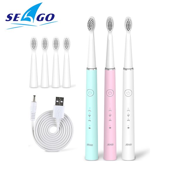 seago electric toothbrush usb rechargeable sonic tooth brush for female and girl with 3 soft brush heads gift box
seago electric toothbrush usb rechargeable sonic tooth brush for female and girl with 3 soft brush heads gift box