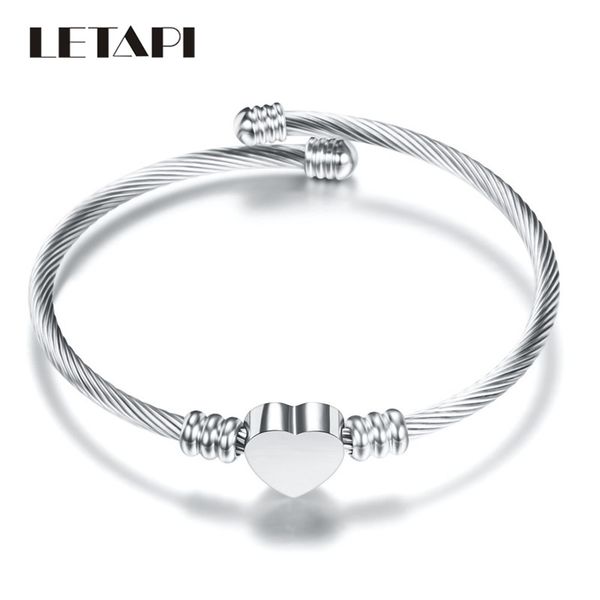 letapi новая мода love spring цепочка серебряный цвет браслет из нержавеющей стали сердце браслет для женщин, Black
letapi новая мода love spring цепочка серебряный цвет браслет из нержавеющей стали сердце браслет для женщин, Black