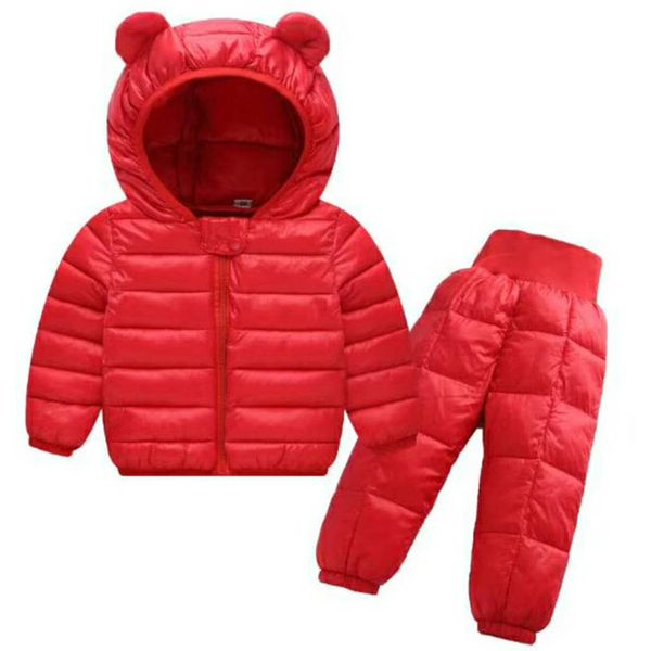 baby winter fashion clothing sets kids girls boys warm cute down coat jackets + pant 2pcs snowsuits children clothing, White
baby winter fashion clothing sets kids girls boys warm cute down coat jackets + pant 2pcs snowsuits children clothing, White