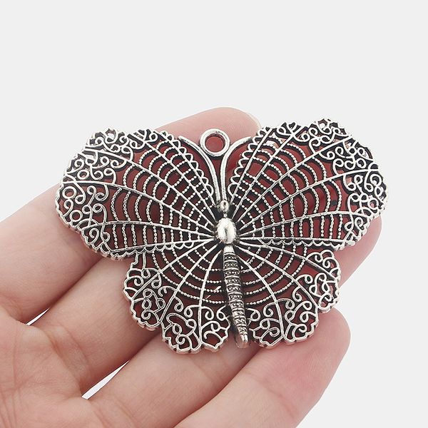 3pcs large antique silver tone open butterfly filigree charms pendants beads for diy jewelry findings making 68x48mm
3pcs large antique silver tone open butterfly filigree charms pendants beads for diy jewelry findings making 68x48mm