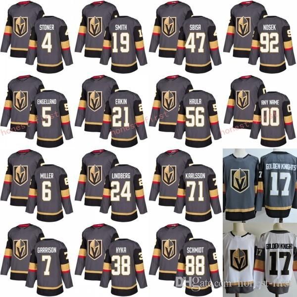 New 4 Clayton Stoner Jersey 92 Tomas Nosek 17 Nick Suzuki 6 Colin Miller 71 William Karlsson Custom Gray White
New 4 Clayton Stoner Jersey 92 Tomas Nosek 17 Nick Suzuki 6 Colin Miller 71 William Karlsson Custom Gray White