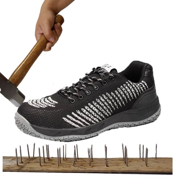 new 2019 men's steel toe cap work safety shoes lightweight breathable anti-slip steel puncture sneakers lace-up casual shoes man, Black
new 2019 men's steel toe cap work safety shoes lightweight breathable anti-slip steel puncture sneakers lace-up casual shoes man, Black