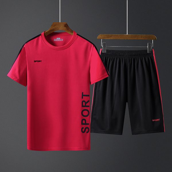 men fashion two-piece sets summer suit fitness suit quick-drying short-sleeved shorts tracksuit men's o-neck letter sportswear, Gray
men fashion two-piece sets summer suit fitness suit quick-drying short-sleeved shorts tracksuit men's o-neck letter sportswear, Gray