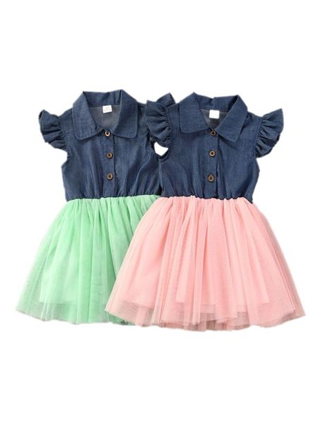 toddler 2020 baby summer clothing infant girls denim dress sleeveless chiffon stitching buttons tutu tulle birthday party dress, Red;yellow
toddler 2020 baby summer clothing infant girls denim dress sleeveless chiffon stitching buttons tutu tulle birthday party dress, Red;yellow