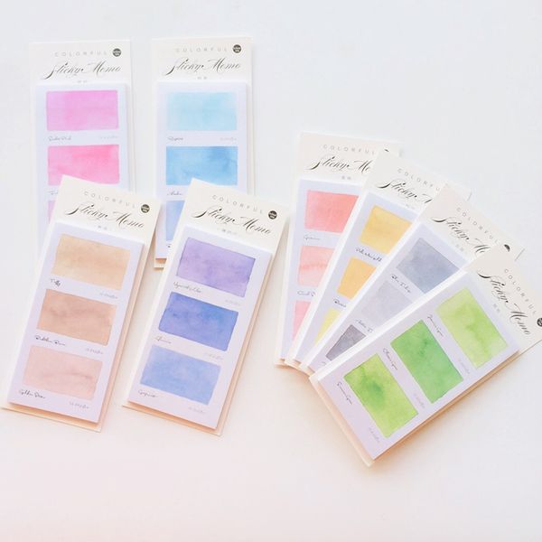 30 sheets gradient watercolor memo pads plan message writing sticky notes marker stick label school office supply
30 sheets gradient watercolor memo pads plan message writing sticky notes marker stick label school office supply