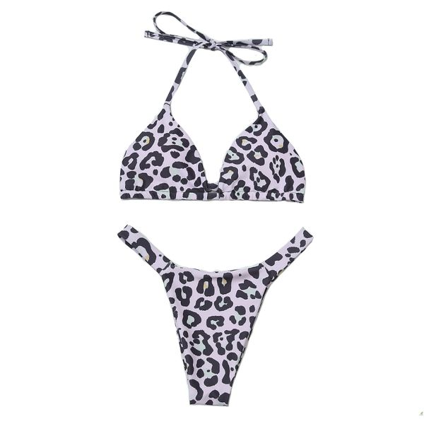 fste-women leopard swimming bathing suit beachwear bikinis set brazilian bikini, White;black
fste-women leopard swimming bathing suit beachwear bikinis set brazilian bikini, White;black